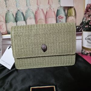 Kurt Geiger Green Woven Women's Bag